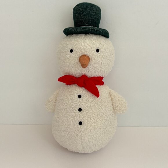 Cloud Island Snowman Plush 11 Inch Red Scarf Green Hat Curly Stuffed Target 2024 - Picture 1 of 16